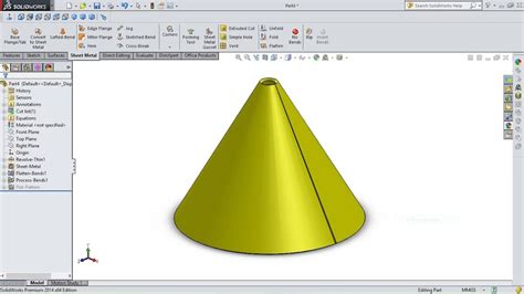 Solidworks Sheet Metal Cone