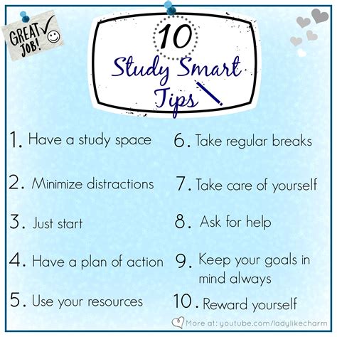 10 Study Smart Tips That Can Easily Be Incorporated Into Your Study