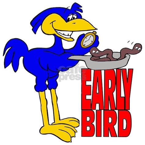 Early Bird Cartoon 225 Button 10 Pack By Shirtsjunkie Cafepress