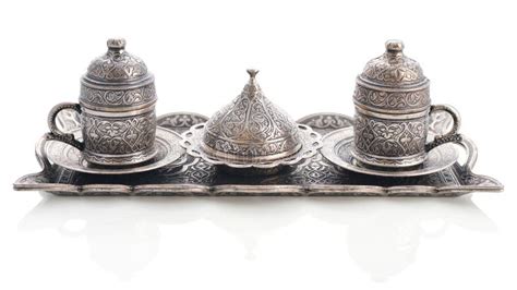 Traditional Turkish Coffee Set Stock Photo Image Of Cultural Metal