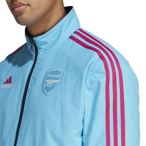 adidas arsenal anthem jacket 2022 2023 adults light blue