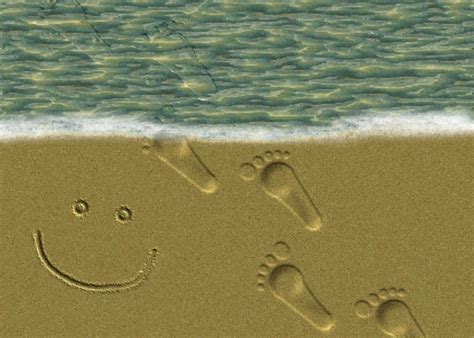 Footprints In The Sand By Davidwoodfx On Deviantart