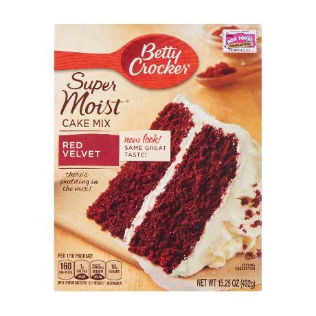 No artificial colours or preservatives. Betty Crocker Red Velvet Cake Mix Ingredients : Easy ...