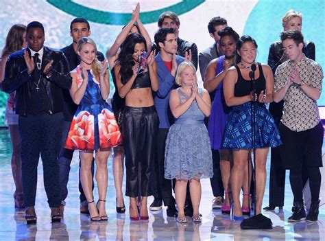 Exclusive Glee Stars Reflect On Lea Micheles Speech E Online