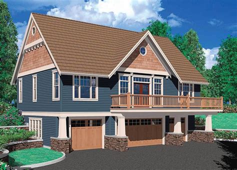 Typically, car storage with living quarters above defines an apartment garage additionally, most garage apartment plans offer one or two bedrooms and baths. Plan 69394AM: One Bedroom Suite Over Four Car Garage | Carriage house plans, Craftsman style ...