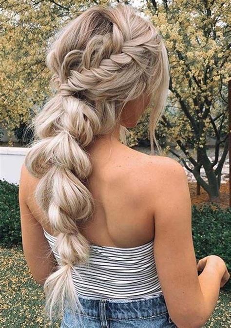 Boho Braided Ponytail Hairstyles For Women 2019 Braidedhairstylesupdos