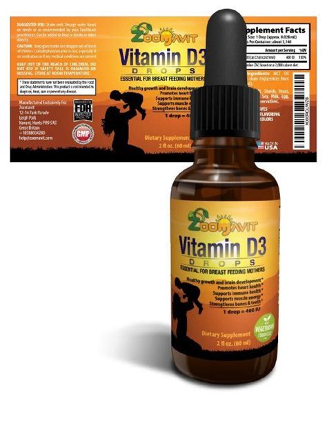 Continue vitamin d supplementation for your baby until you wean him off breastmilk or he starts to drink 32 ounces of formula fortified with vitamin d (or since sun exposure — an important source of vitamin d — isn't recommended for babies younger than 6 months, supplements are the best way. The Best Vitamin D Drops for Babies & Infants