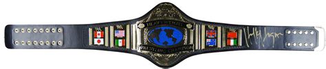 Lot Detail Hulk Hogan Wwf Signed Heavyweight Wrestling Championship Belt