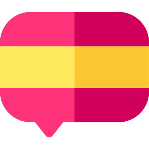 spanish language basic rounded flat icon