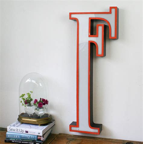 Genuine Vintage Shop Letter F By Bonnie And Bell