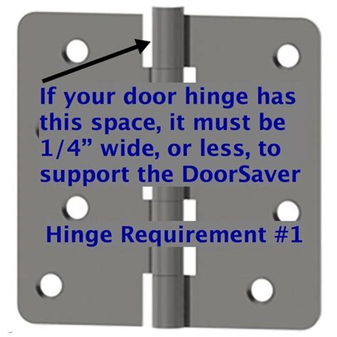 Doorsaver 12 In Satin Nickel Hinge Pin Stop In The Door Stops