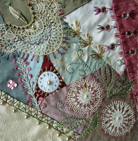 Pin By Linda Niehaus On Crazy Quilt 1 Crazy Quilts Patterns Crazy Quilts Crazy Quilt Stitches
