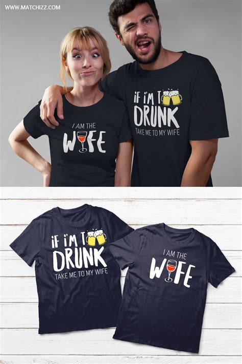Couples Shirts Drinking Matching Outfits For Husband And Wife In 2021 Couple Shirts Matching