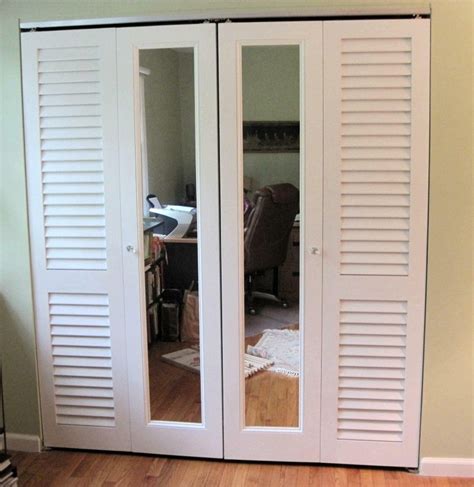 Louvered Mirrored Bifold Doors