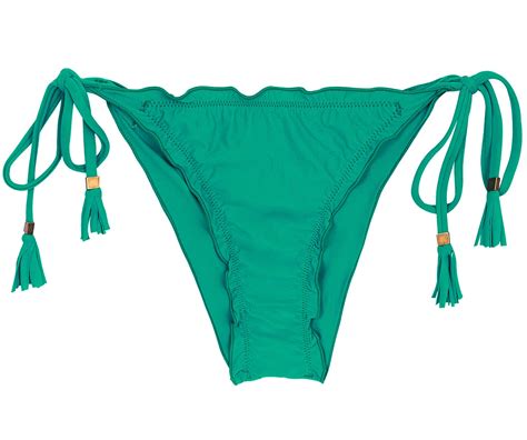 Green Side Tie Scrunch Brazilian Bikini Bottom Bottom 18868 Hot Sex