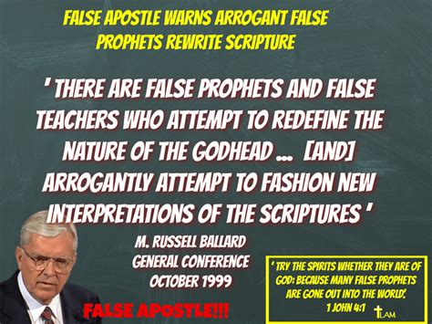 False Apostle Warns Arrogant False Prophets Rewrite Scripture Life