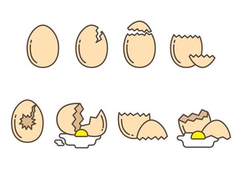 Free Broken Egg Vector Collection Eps Ai Svg Uidownload