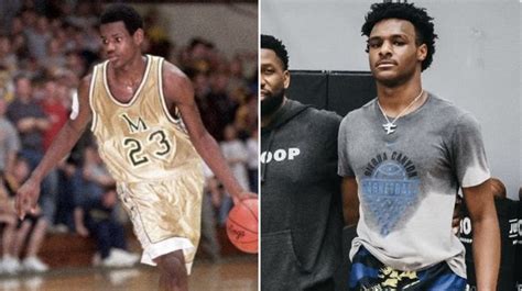 Lebron James At 16 Looks Just Like His Eldest Son Bronny And People