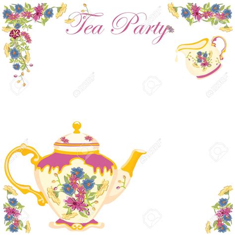Free Clipart Tea Party Invitation 10 Free Cliparts Download Images On