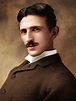 Nikola Tesla, age 34 - 1890 - colorized : r/OldSchoolCool