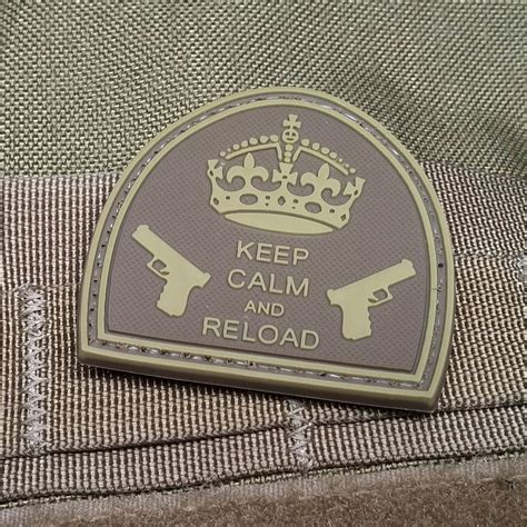 Keep Calm And Reload Pvc Morale Patch Neo Tactical Gear