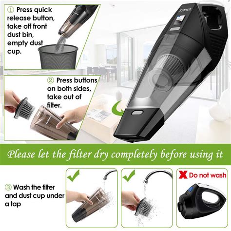 7000pa car vacuum cleaner rechargeable cordless handheld bagless wet and dry vac 669818090544 ebay