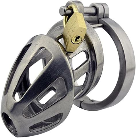 Stainless Steel Chastity Lock Male Cage Chastity Device Mens Metal