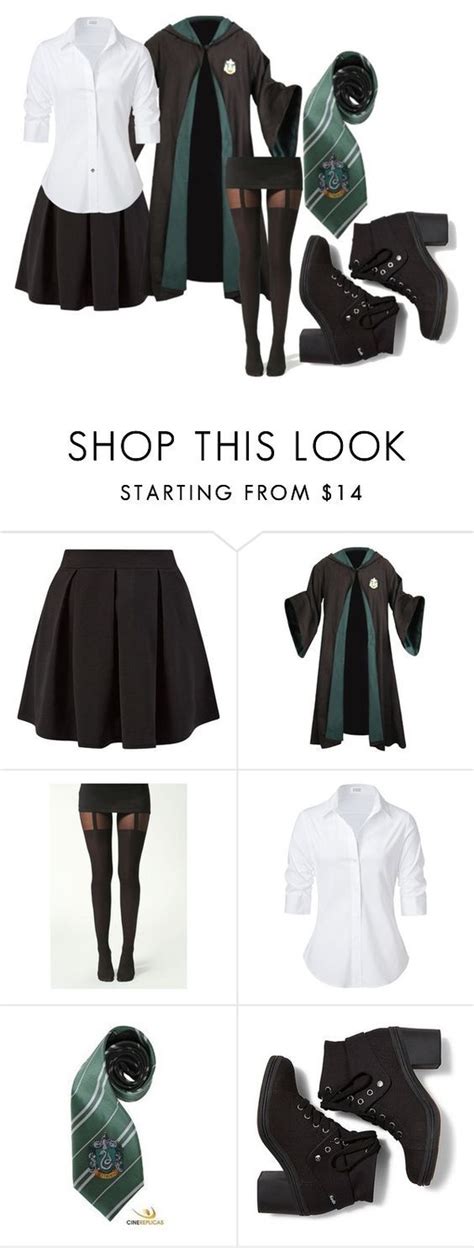 Slytherin Girl Uniform By Music Gilr69 Liked On Polyvore Featuring