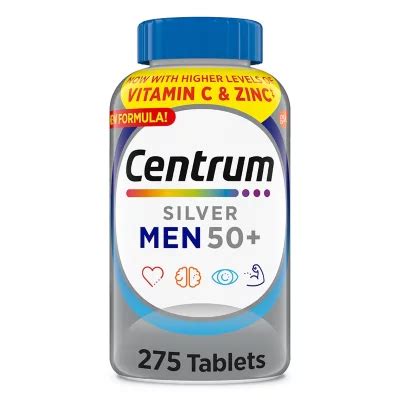 Centrum Silver Men 50 Multivitamin Tablets 275 Ct Sam S Club