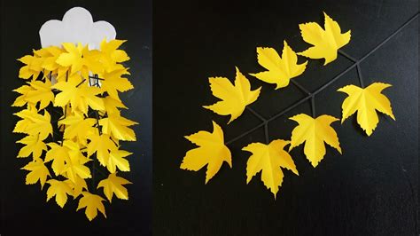 Cara Membuat Daun Maple Dari Kertas Origami Bunga Gantung Hiasan