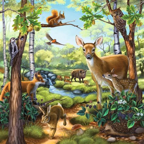 Forest Zoo And Pets 3 X 49 Pc Ravensburger Jigsaw Puzzle