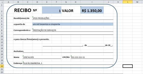 Como Criar Recibo No Excel Blog De Inform Tica Cursos Microcamp