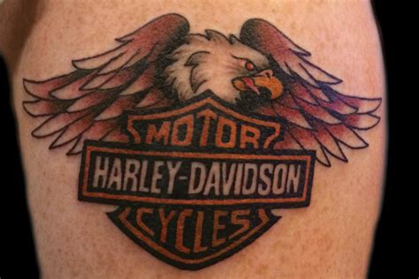 Harley Davidson Eagle Logo Tattoo