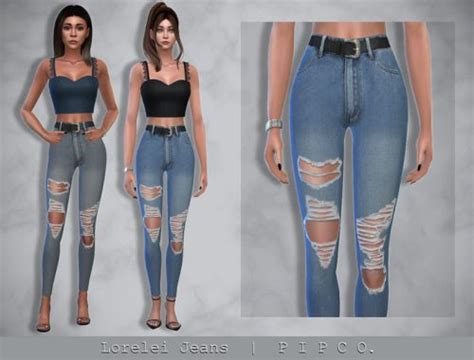Mfs Ripped Jeans The Sims 4 Catalog