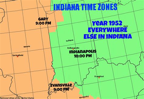 Indiana Time Zone Map Map Of The World