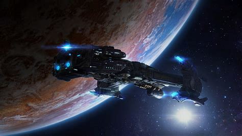 Hd Wallpaper Spaceship Starcraft Zerg Futuristic Battlecruiser