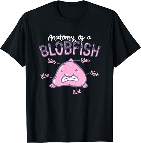 Funny Blobfish Anatomy Of A Blobfish T Shirt Clothing