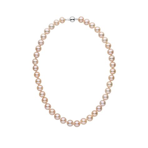 95 105 Mm 16 Inch Aaa Pink To Peach Freshwater Pearl Necklace