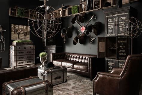 Relaxing Recreational Luxury Game Room Ideas Man Cave Industrial