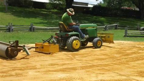 Grading The Track For Garden Tractor Pulling At Dade City Youtube