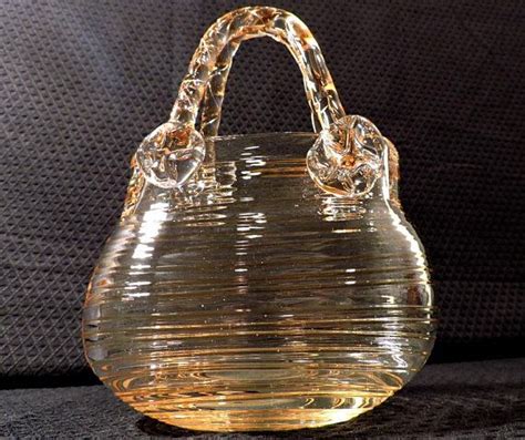 Vintage Murano Art Glass Hand Blown Purse Vase Etsy Glass Art Hand Blown Glass