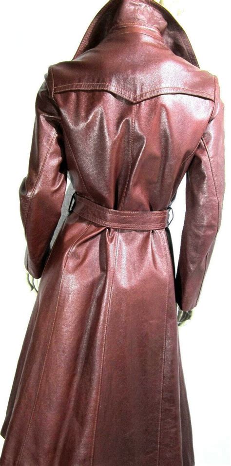 Fashion Fashion Long Leather Coat Leather Coat