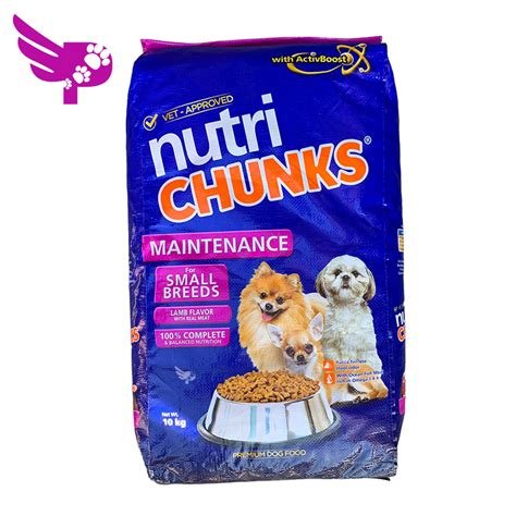 Nutri Chunks Maintenance For Small Breeds 10kg Lamb Flavor Dog Food