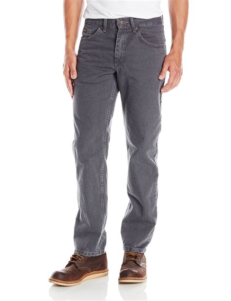 Lee Jeans Denim Regular Fit Straight Leg Jean In Charcoal Gray For