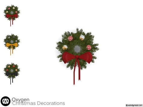 The Sims Resource Oxygen Christmas Wreath