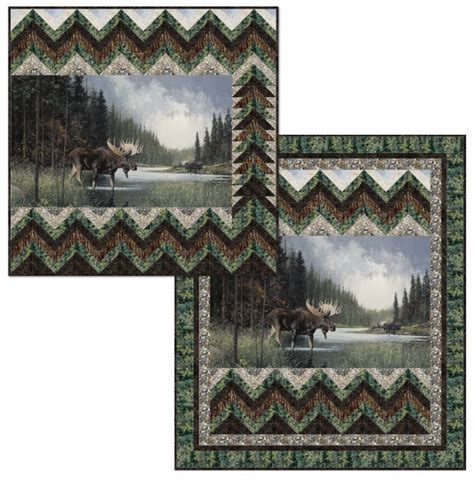 MOOSE LAKE Fabrics/northcott/moose/nature/wildlife/outdoors/ - Etsy