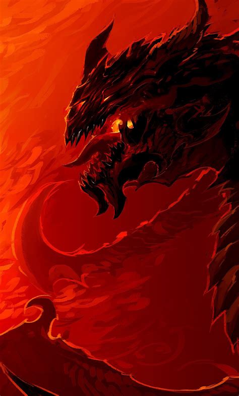 1280x2120 Artwork Dragon Fire Iphone 6 Hd 4k Wallpapers Images