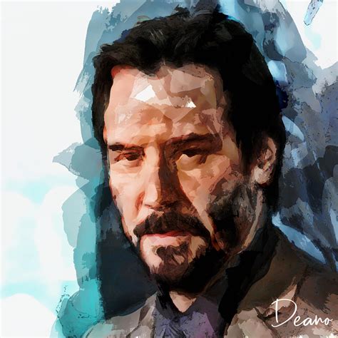 Keanu Reeves Digital Art By Dean Michaels Pixels