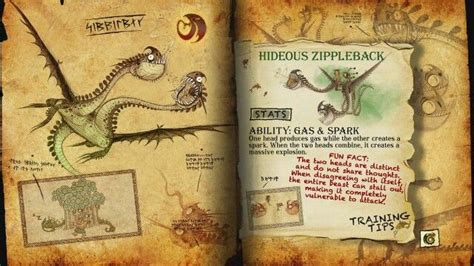 Httyd the book of dragons. Book Of Dragons - Hideous Zippleback page | Dragon trainer ...