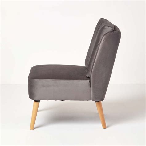 On trend velvet and stylish chair. Betsy Velvet Armchair, Dark Grey